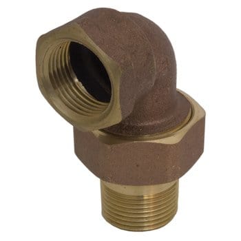 3/4" FIP x MIP Brass Union Elbow & Nut