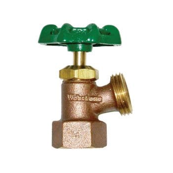 1/2" FIP x Hose Brass Boiler Drain