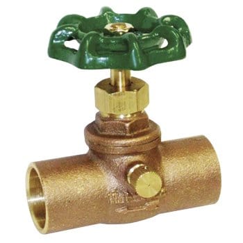1/2" C x C Brass Stop & Waste Globe Valve