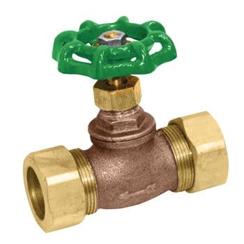 1/2" Compression Brass Stop Globe Valve