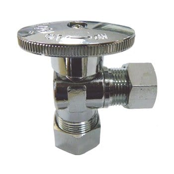 5/8" OD Compression x 3/8" OD Compression Lead Free Chrome Plated Brass