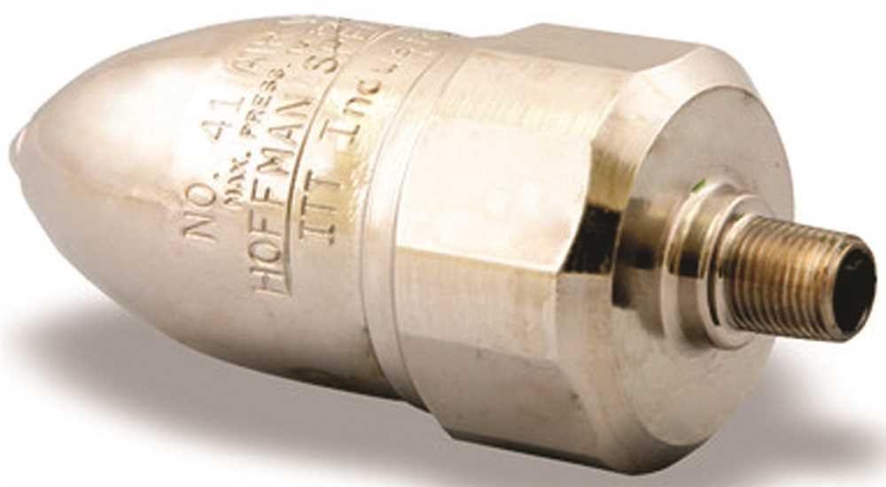 Hoffman Air Valve 401461 45, 3/4" x 1/2" Straight Steam Convector Air Valve