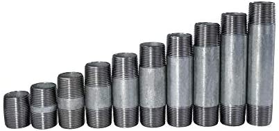 1" Assortment of 60 Galvanized Nipples Schedule 40 Set - Fittings N' Valves