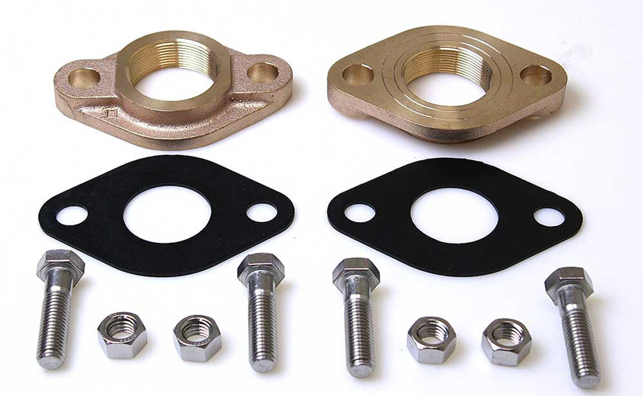 1-1/2" Lead Free Brass Flange Kit - Fittings N' Valves