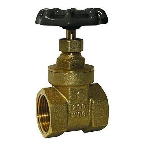 1/4" IPS Threaded Brass Gate Valve (Lead Free)