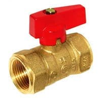 1/2" IPS Gas Ball Valve W/Locking Device