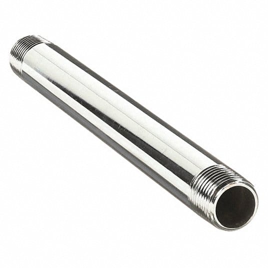3/4" x 5"  Chrome Plated Brass Nipple - Fittings N' Valves