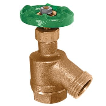 1" FIP x Hose Lead Free Brass Bent Nose Garden Valve