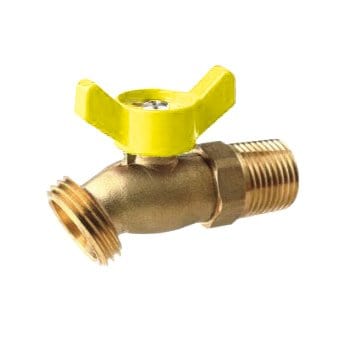 1/2" MIP x Hose No Kink Brass Hose Bibb