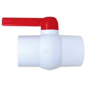 1-1/2" Socket Ends Full Port PVC Ball Valve