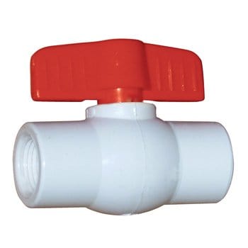 1-1/4" IPS Full Port PVC Ball Valve