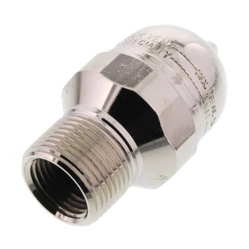 Hoffman Air Valve 401416 4, 1/2" x 3/4" Straight Steam Quick Valve