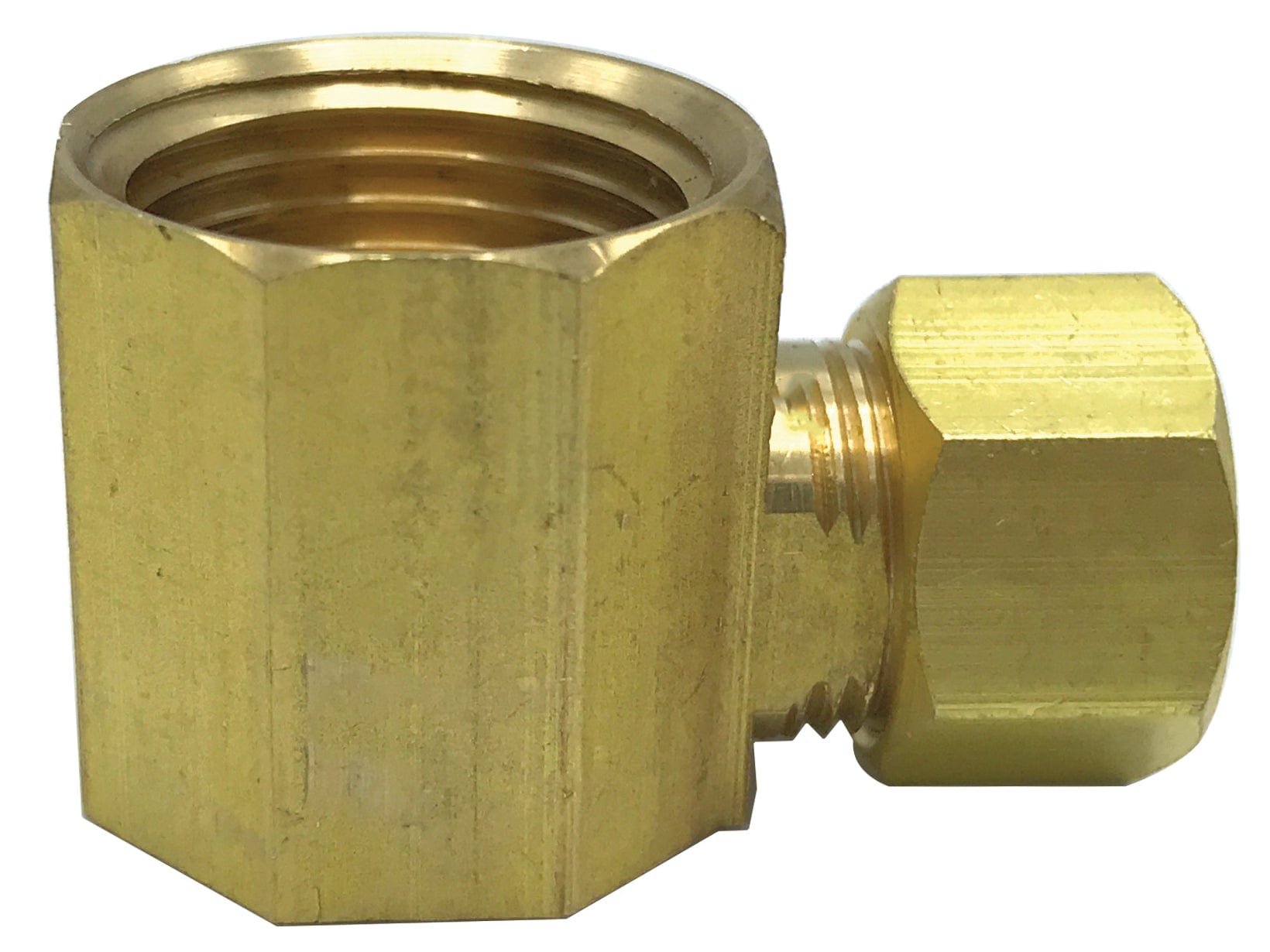 3/8" OD x 1/2" FIP Compression x Female Elbow (Lead-Free)