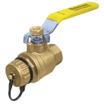 1/2" FIP x Hose Lead Free Ball Valve - Fittings N' Valves
