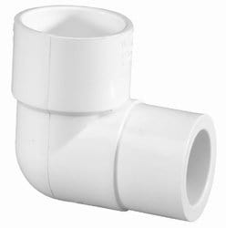 1-1/4" x 1" PVC Schedule 40 90° Reducing Elbow SLIP x SLIP - Fittings N' Valves