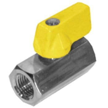 1/4" IPS Chrome Plated Mini Ball Valve