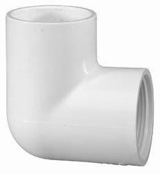 1/2" PVC Schedule 40 90° Elbow SLIP x FPT