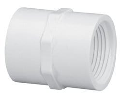 1" PVC Schedule 40 Coupling FPT x FPT