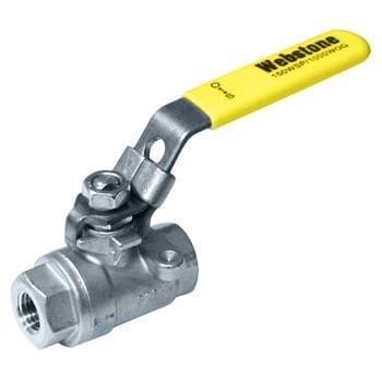 1-1/2" IPS Full Port 316 Stainless Steel 2-Piece Ball Valve