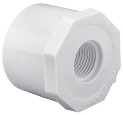 1/2" x 1/8" PVC Schedule 40 Bushing SP x FPT