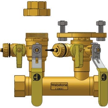 1-1/2" FIP Run x 1-1/4" Hydro-Core Right Kit - Fittings N' Valves