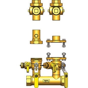 1-1/2" FIP Hydro-Core NB Component Kit: Wall 2 - Fittings N' Valves