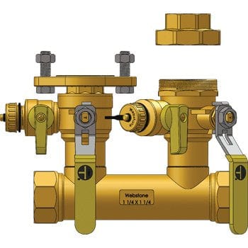 1-1/2" FIP Run x 1" Hydro-Core Left Kit - Fittings N' Valves
