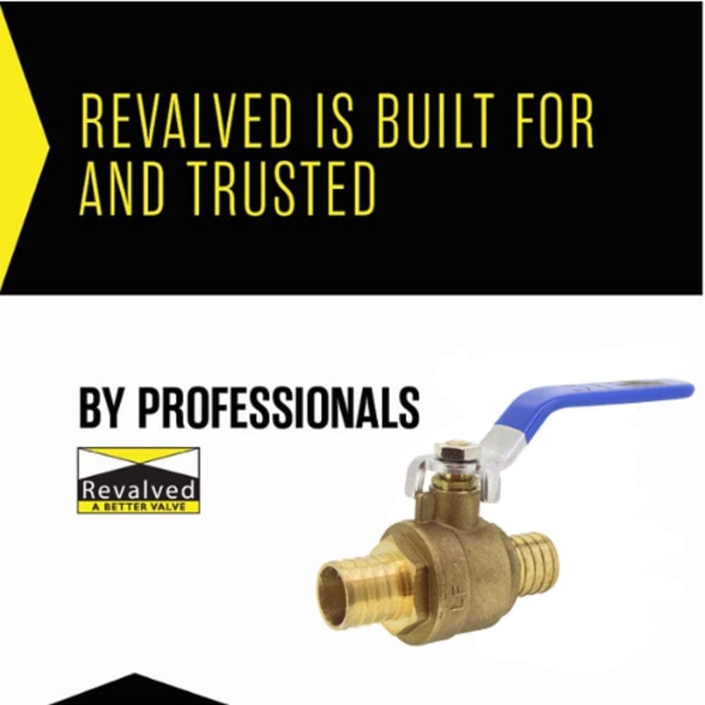 REVALVED PEX Full Port 1/2" Brass Ball Valve – Lead-Free