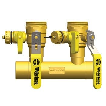 1-1/4" SWT Run x 1" Hydro-Core Double Ball Drain - Fittings N' Valves