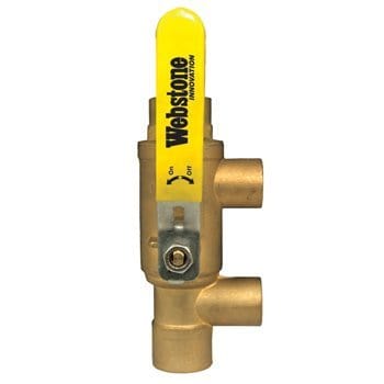 1-1/2" x 3/4" Primary / Secondary Loop Purge Tee