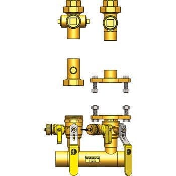 1-1/4" SWT Hydro-Core NB Component Kit: Wall Hung 1 - Fittings N' Valves