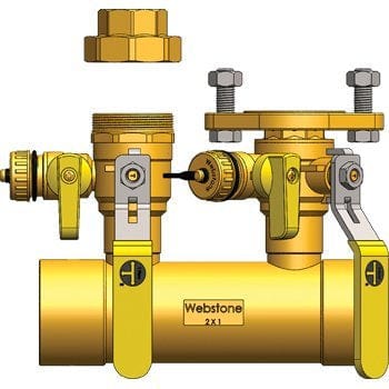 2" SWT Run x 1" Hydro-Core Right Kit - Fittings N' Valves