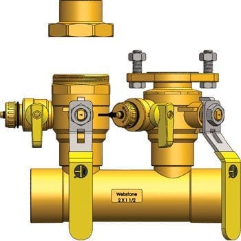 2" SWTx 1-1/2" Hydro-Core Right Kit - Fittings N' Valves