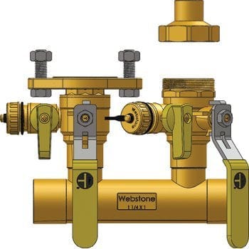 1-1/4" SWT Run x Hydro-Core Left Kit - Fittings N' Valves