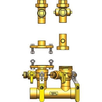 1-1/4" SWT Hydro-Core Nb Component Kit: Wall Hung 1 - Fittings N' Valves