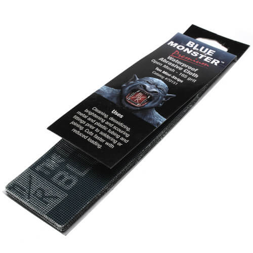 2" x 8" mini strips Blue Monster Premium Abrasive Cloths
