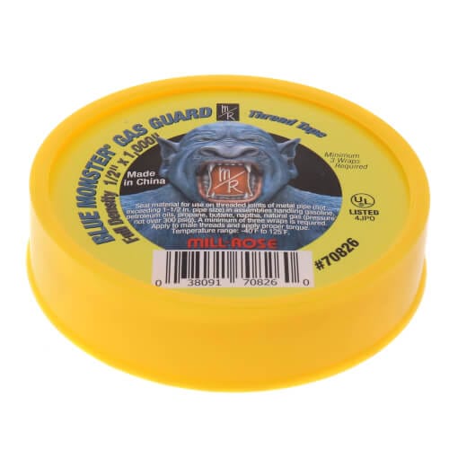 1/2" x 1000" Blue Monster Gas Guard PTFE Thread Seal Tape