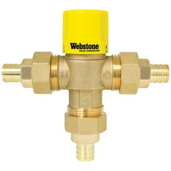 1/2" PEX Lead Free Thermostatic Mixing Valve W/ Check