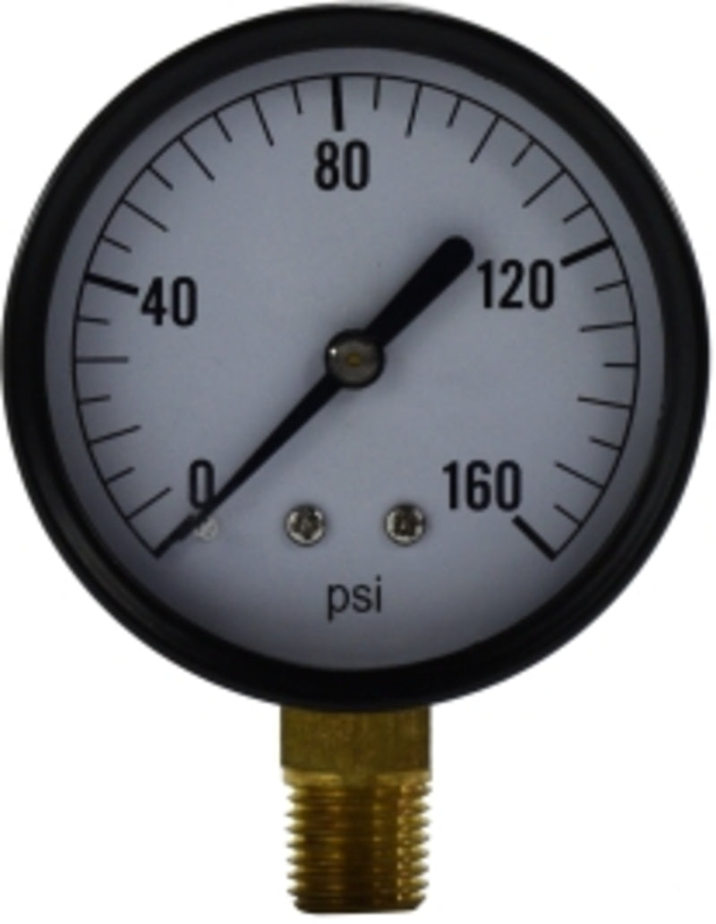 2 1/2"  0-100psi  1/4" LM - Fittings N' Valves
