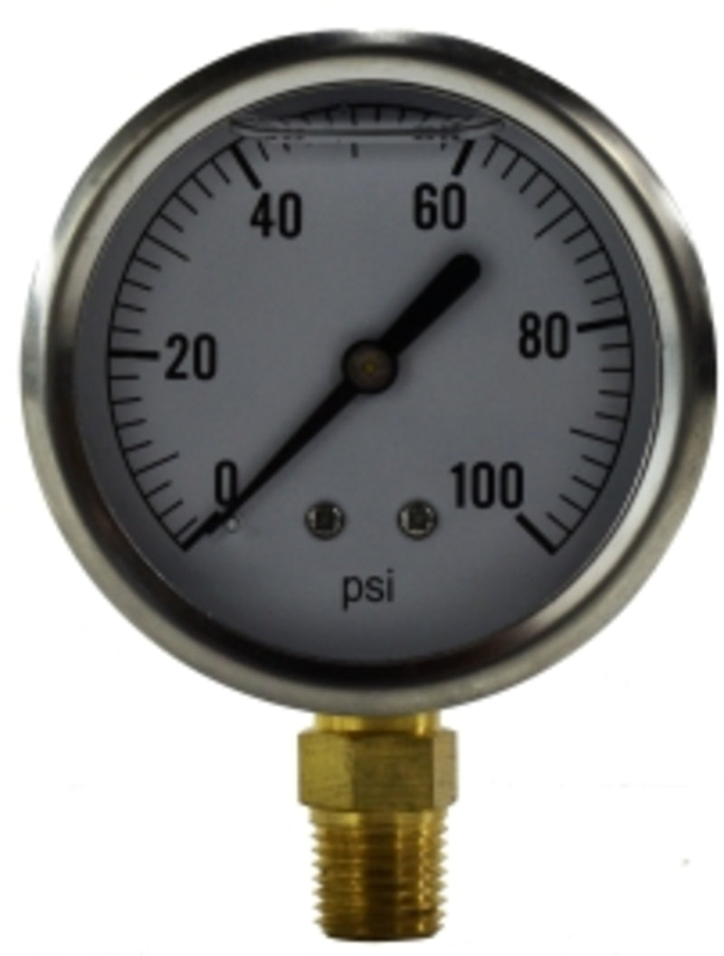 2 1/2"  0-2000psi  1/4" LM LF - Fittings N' Valves