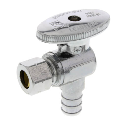 1/2" F1960  x 3/8" COMP PEX Water Stop - Fittings N' Valves