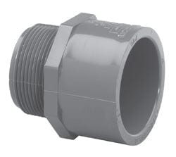 1" MPT x Slip Male Adapter