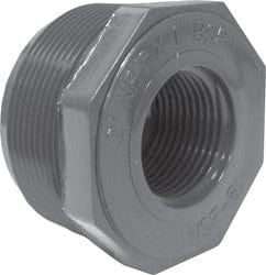 2" x 1" Bushing, MPT x B SP (Flush Style) - Fittings N' Valves