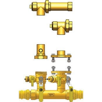 1-1/2" FIP Hydro-Core NB Component Kit: Wall Hung 3 - Fittings N' Valves