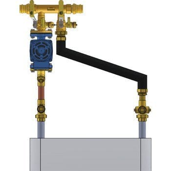 1-1/4" FIP Complete NBP Kit - Floor Standing/Top Mount - Fittings N' Valves