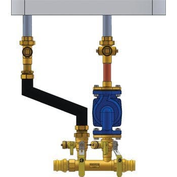 1-1/4" FIP Complete NBP Kit - Wall Hung - Fittings N' Valves
