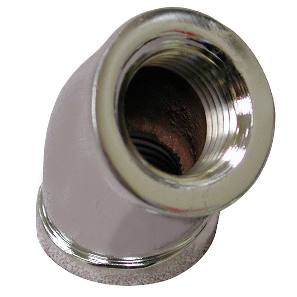 3/8"  Chrome Plated Bronze 45 Degree Elbow