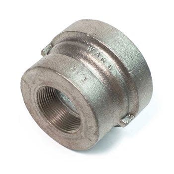 1-1/4" x 3/4" Galvanized Malleable Iron Pipe Fitting Reducing Coupling - Fittings N' Valves