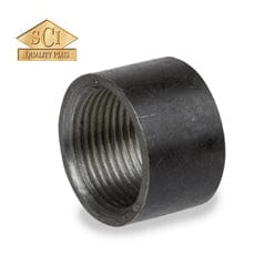 2" Schedule 40 Black Merchant Steel Half Coupling