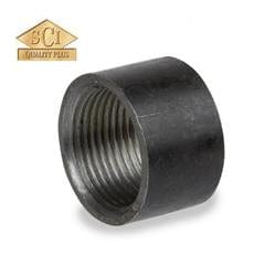 1/4" Schedule 40 Black Merchant Steel Half Coupling